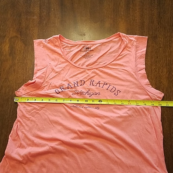 Grand Rapids, Great Times Coral Sleeveless Tee - Picture 3 of 8